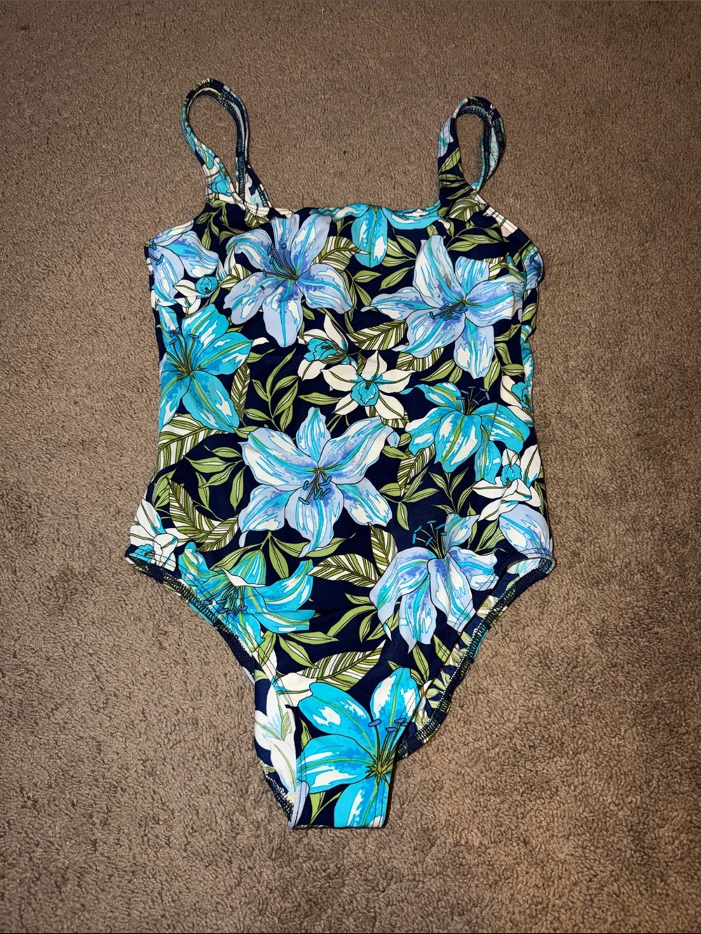 Lands end NWOT 1 pc underwire support swimsuit sz 14